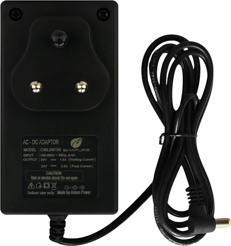 SHAPURE RO Adapter 24V 2.5A SMPS For All RO Water Filters & Purifier Power Supply AC-DC Converter 1 Year Warranty (Charger Type Smps) Worldwide Adaptor(Black)