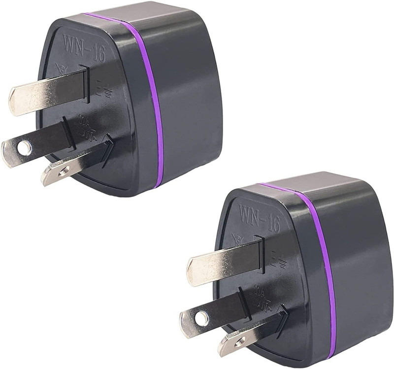 WOWSOME India to Australia, New Zealand, China Universal Converter Travel Adapter Plug 2 Worldwide Adaptor(Black)