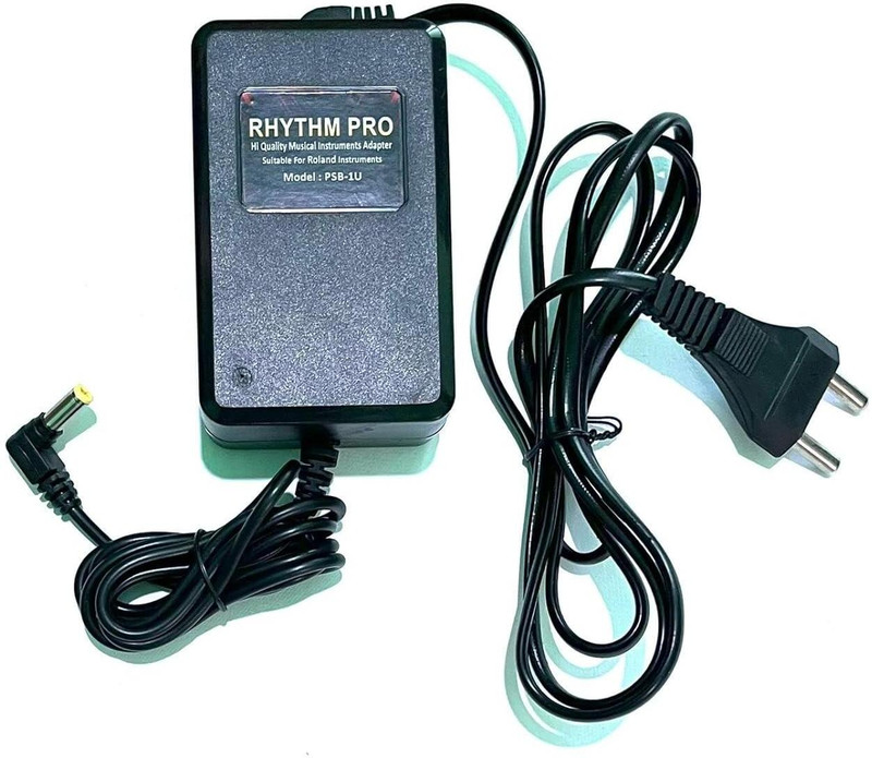 Rhythm Pro Power Supply Adapter for Roland Keyboards - for Roland XPS10 Keyboards e.t.c Worldwide Adaptor(Black)