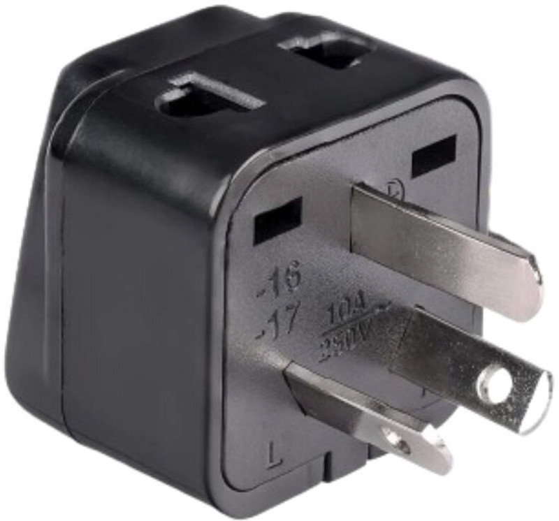 WOWSOME India to Australia, New Zealand, China Universal Converter Travel Adapter Plug 2 Worldwide Adaptor(White)