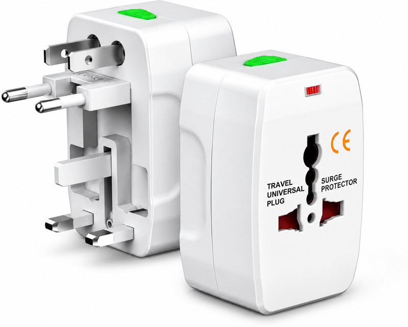 rci All in One Universal Travel Adapter 1 Pcs Worldwide Adaptor(White)