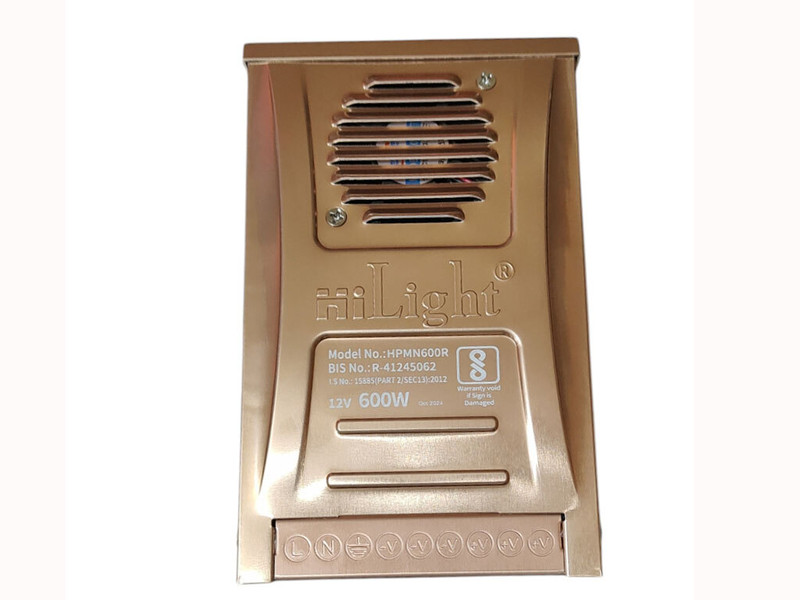 TRP Traders Hiilight Rainproof 12V 50A SMPS with Inbuild Fan Cooling - 1 Year Warranty Worldwide Adaptor(Beige)