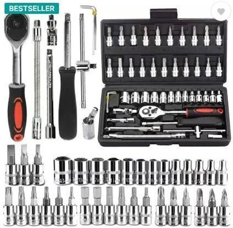 Your Vendor Drive Socket Wrench Single Sided Combination Wrench(Pack of 46)