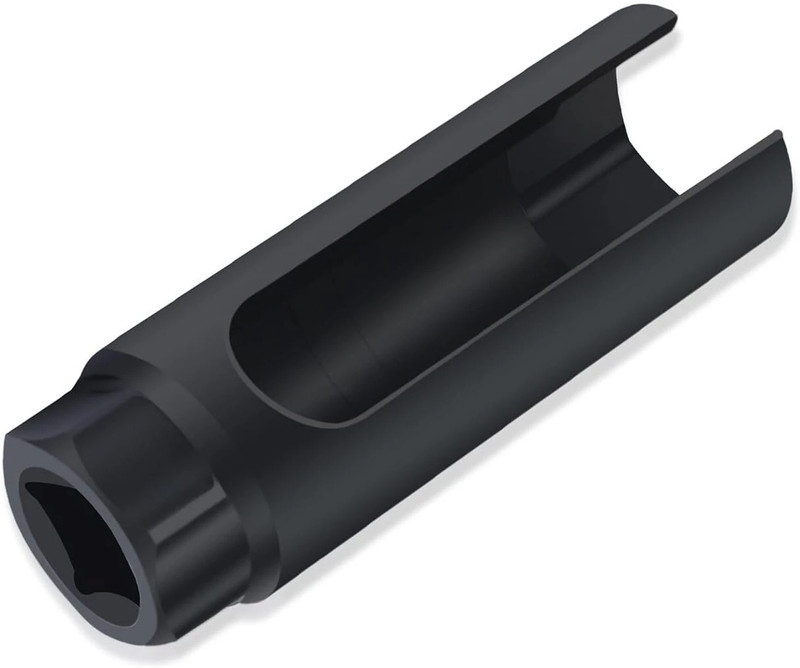 AASONS Car Oxygen Sensor Socket - 7/8" (22mm) Oxygen Sensor Socket With Side Wire Cutout ½” x 7/8” Fits All Vehicle O2 Removal Single Sided Box End Wrench(Pack of 1)