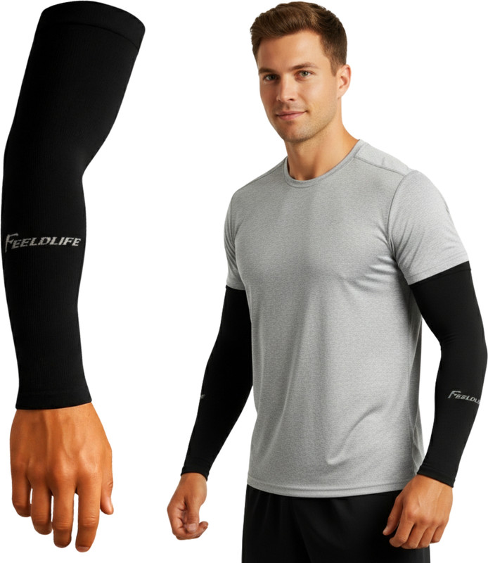 Novelty Store Black Arm Sleeves - Outdoor Activities, Tattoo Cover, Sun Protection Wrist Protector