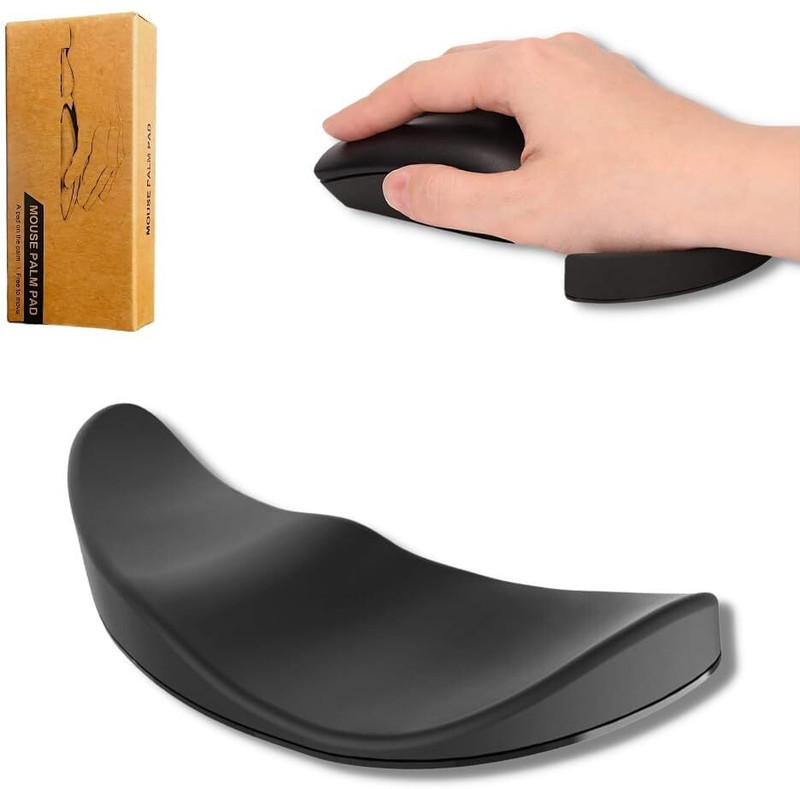 FITIX Wrist Wrest Palm Memory Foam Smooth Movement Palm Support for Home/Office/Gaming | Relieves Wrist Pain Wrist Rest(Black)