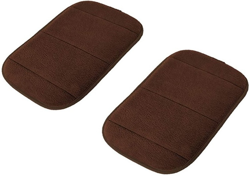 Home Brilliant 2Pcs Computer Wrist Elbow Rest Pad, Keyboard Wrist Arm Support Mat Foam for Office Desktop Working Gaming - Less Elbow Pain (7.9 x 11.5 inch) Wrist Rest(Brown)