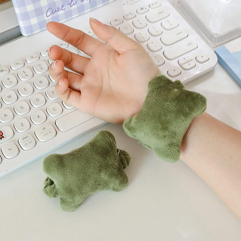Bwogue Mouse Pad Keyboard, Wrist Rest Computer Mouse Soft Pad, Wrist Rest Pad, Plush and Cotton Mouse Wrist Rest(Green)