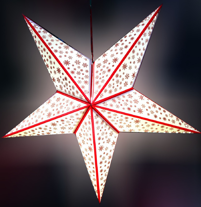 VeAndYou Paper Star Hanging Lantern_Yellow_AZ99pack of 1 Multicolor Paper Hanging Lantern(15 cm X 15 cm, Pack of 1)
