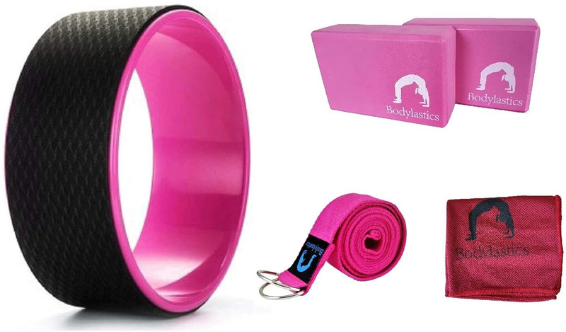 Bodylastics Professional Yoga Blocks(Pink, Black Pack of 1)