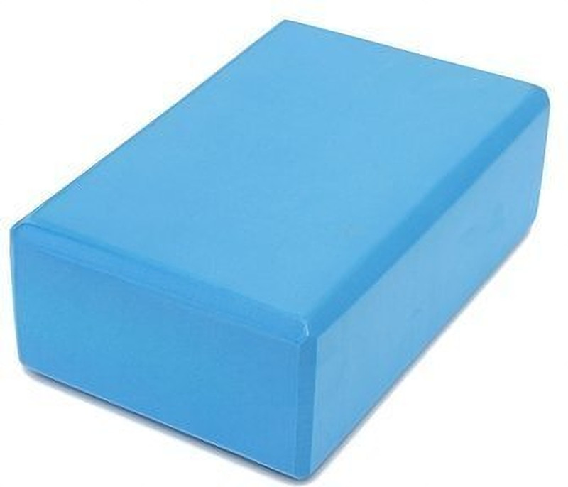 GymWar Supportive Latex-Free EVA Foam Soft Non-Slip Surface for Yoga Yoga Blocks(Blue Pack of 1)