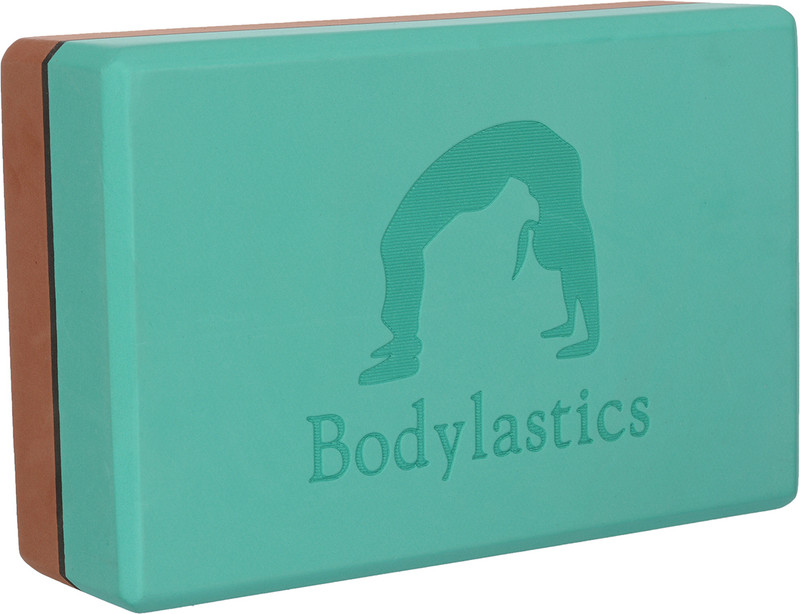Bodylastics Bodylastics High density Yoga Block Blue-Brown Yoga Blocks(Green, Brown Pack of 1)