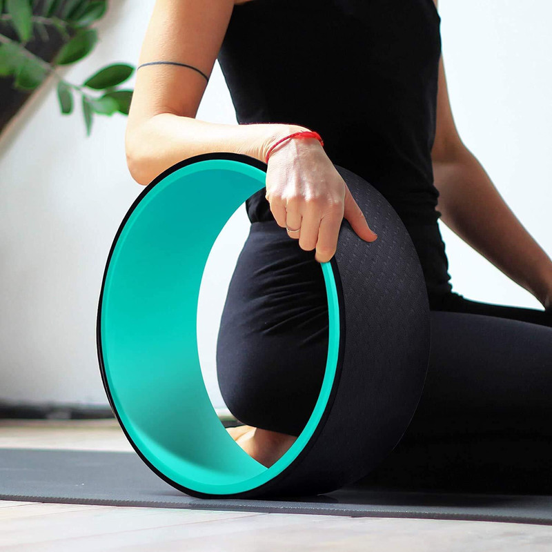 PIXNA yoga Wheel for Back Pain Relief, Stretching, Fitness, Balance & Abs Workout Yoga Blocks(Multicolor Pack of 1)
