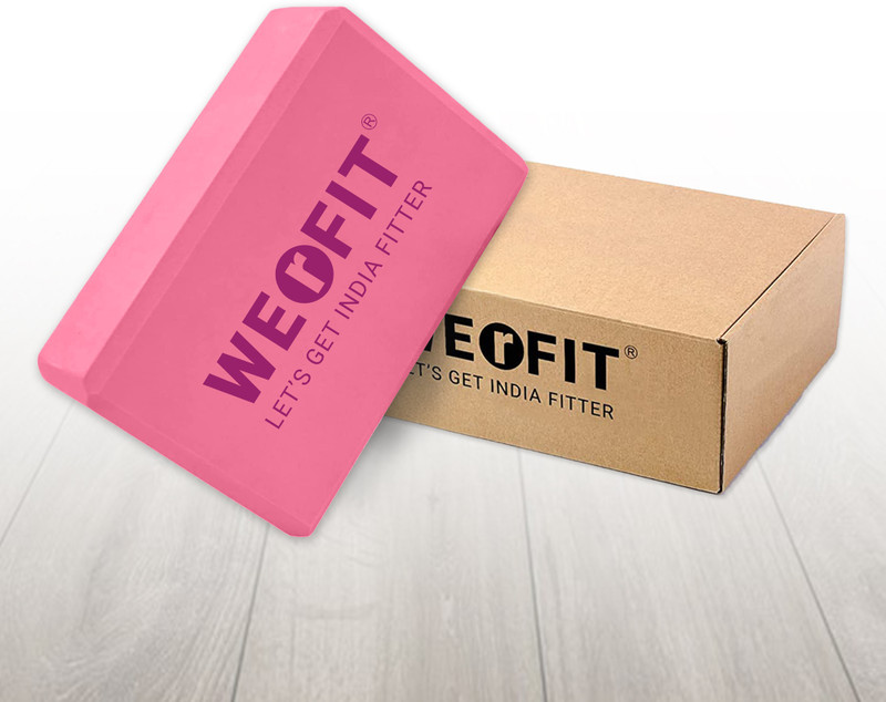 WErFIT Premium EVA Yoga Brick - Non-Slip, Lightweight Support for Yoga & Pilates Yoga Blocks(Grey Pack of 1)