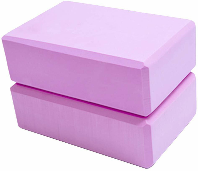 FLOSTRAIN Yoga Blocks EVA Foam Exercise Bricks Provides Stability Balance and Support Yoga Blocks(Multicolor Pack of 1)