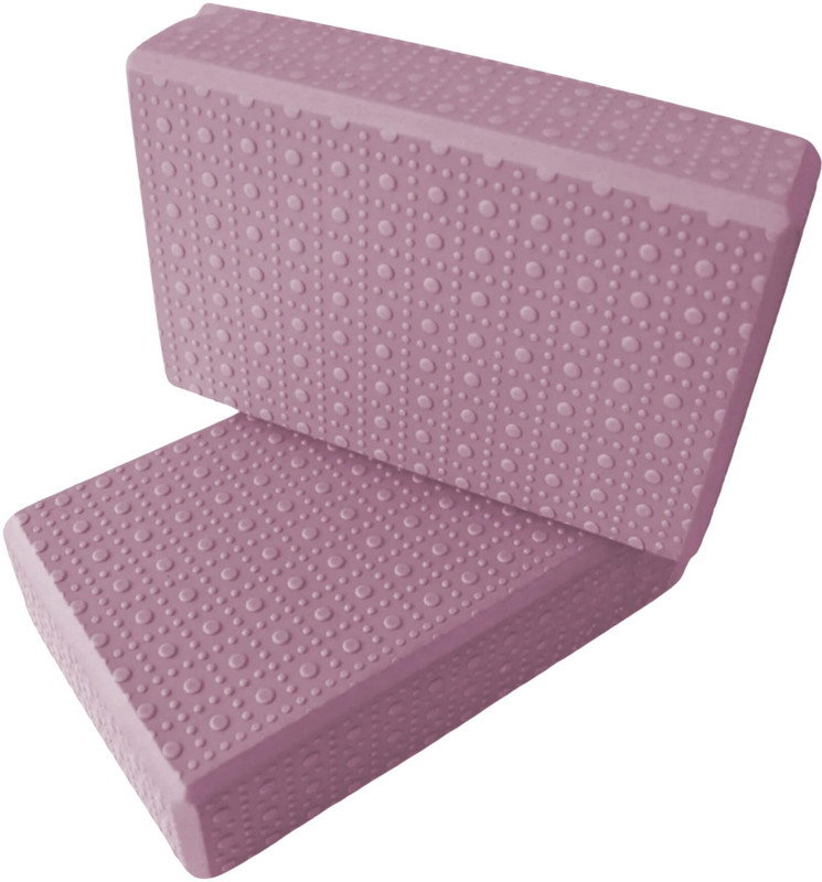 UDKI Dotted Texture Yoga Block Yoga Blocks(Purple Pack of 2)