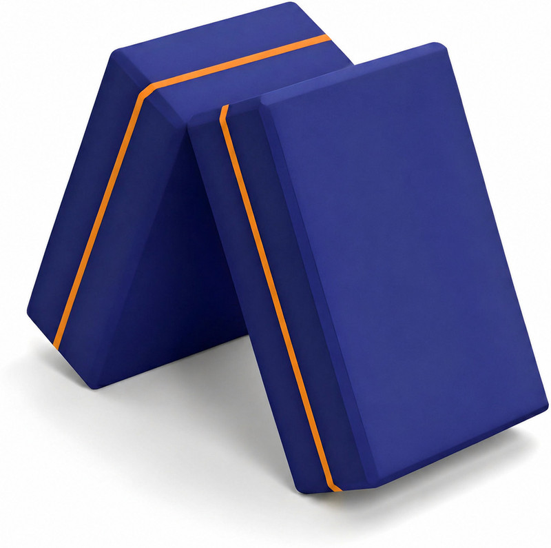 GRYPP Premium Yoga Block Set of 2 for Stretching, Balance, Pilates & Home Workout Yoga Blocks(Blue Pack of 2)