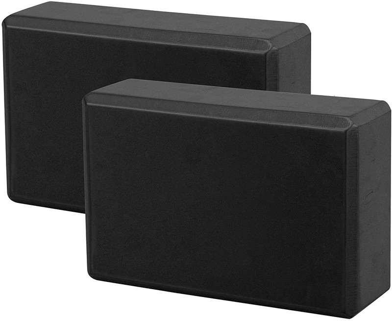 Adrenex by Flipkart Yoga Bricks Set for Exercise, Stretching & Balance | Pilates & Home Workout Yoga Blocks(Black Pack of 2)