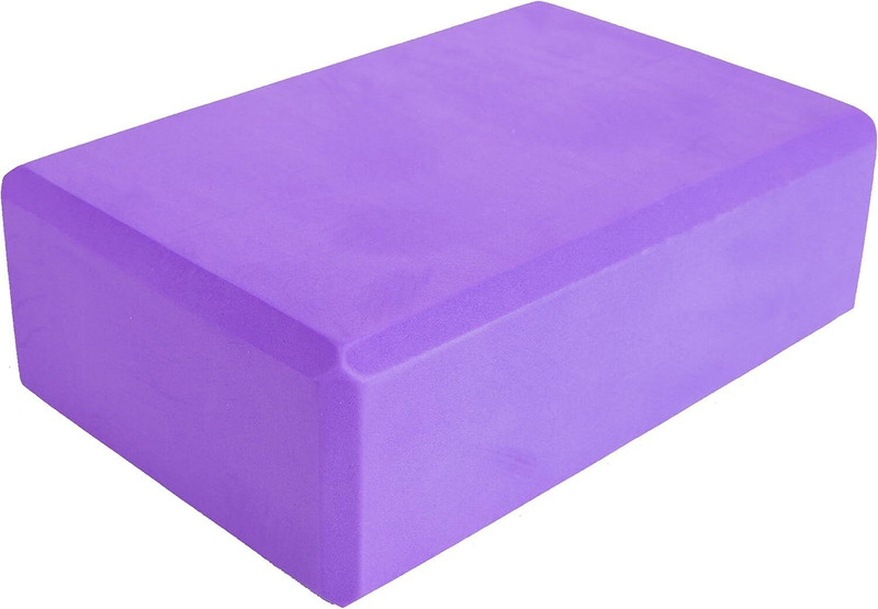 uRock Foam Yoga Block for Strength, Balance, and Flexibility, Odour Resistant Yoga Blocks(Purple Pack of 1)