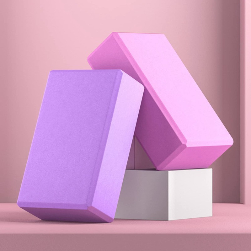 CANBITZ YOGA BLOCK PACK OF 2 YOGA BRICKS SOLID Yoga Blocks(Multicolor Pack of 2)