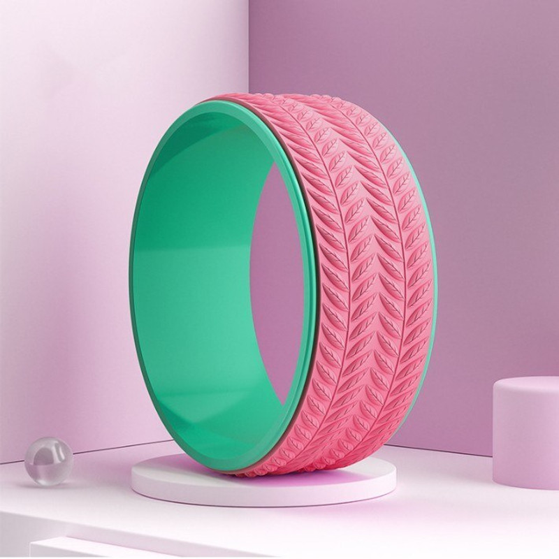 BOLDFIT Yoga Wheel Roller for Women & Men Yoga Roller for Exercise Back Bends Yoga Ring Yoga Blocks(Pink Pack of 1)