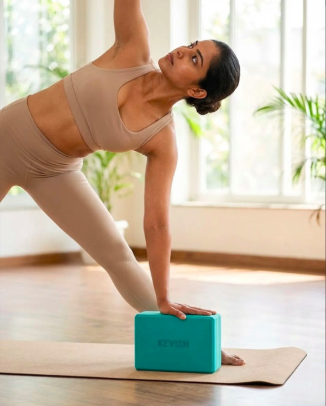 KevIsh kev_7A Yoga Blocks(Blue Pack of 1)