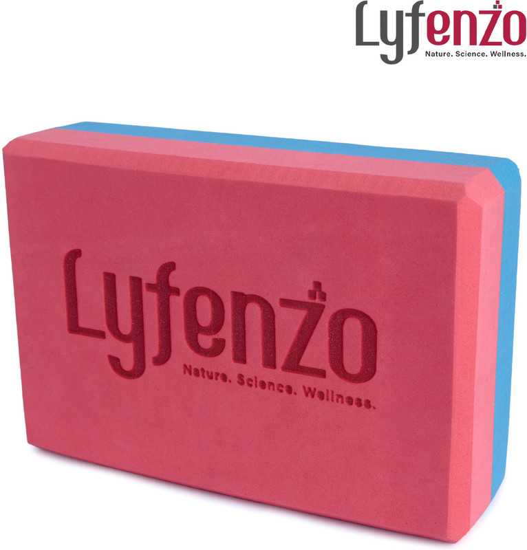 LYFENZZO YOGA BLOCK OR YOGA BRICK Yoga Blocks(Multicolor Pack of 1)