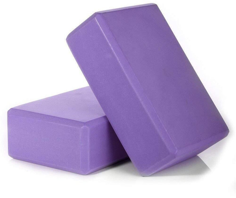 GOCART Yoga Brick Stretching Exercise Home Gym Sports Fitness Workout Pilates Brick Yoga Blocks(Grey Pack of 2)