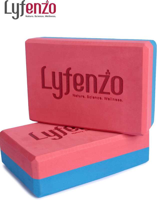 LYFENZZO YOGA BRICK Yoga Blocks(Multicolor Pack of 1)