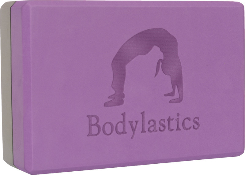 Bodylastics Bodylastics High density Yoga Block Purple-Grey Yoga Blocks(Purple, Grey Pack of 1)
