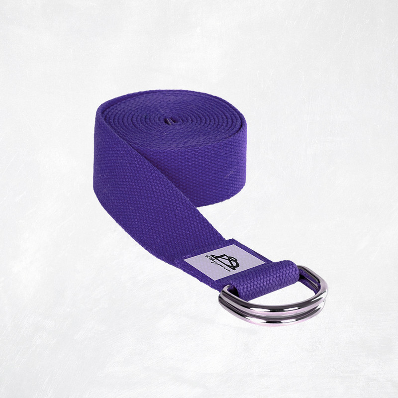 Dhyana Yoga Belt Cotton Yoga Strap(Blue)