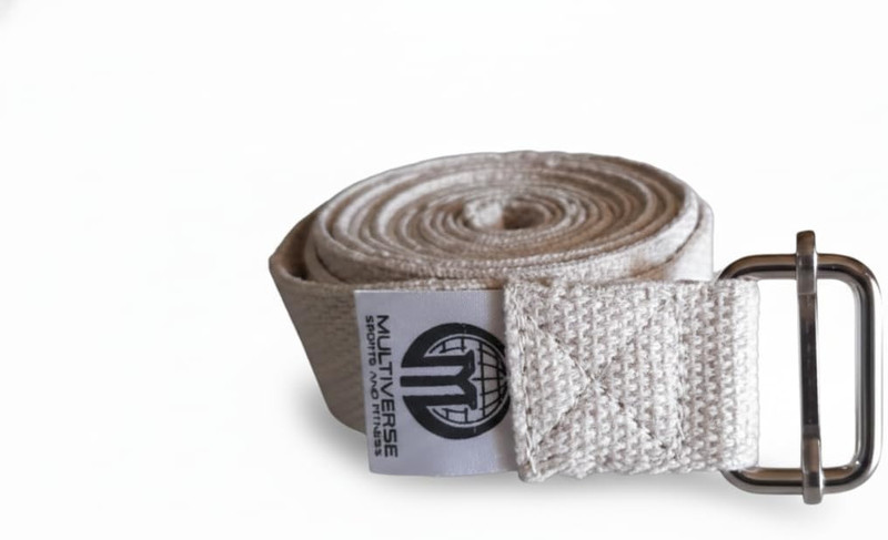 Multiverse MV-COT-YB-9-UE-K-11-25 Cotton Yoga Strap(White)
