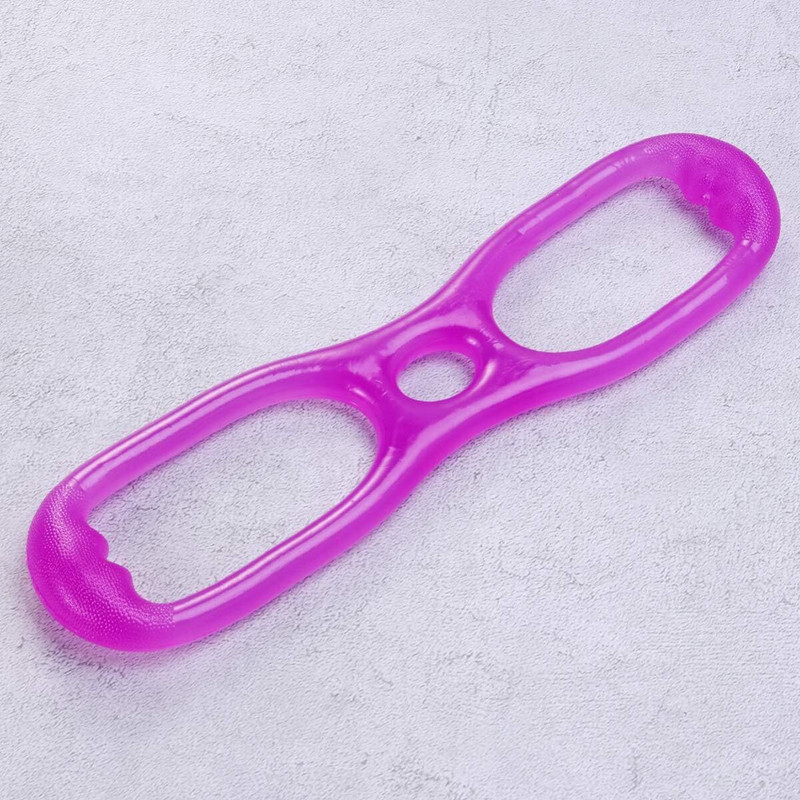 Shopeleven Yoga Elastic Band Silicone Gym Training, Glutes Stretch Rope Resistant Silicone Yoga Strap(Pink)
