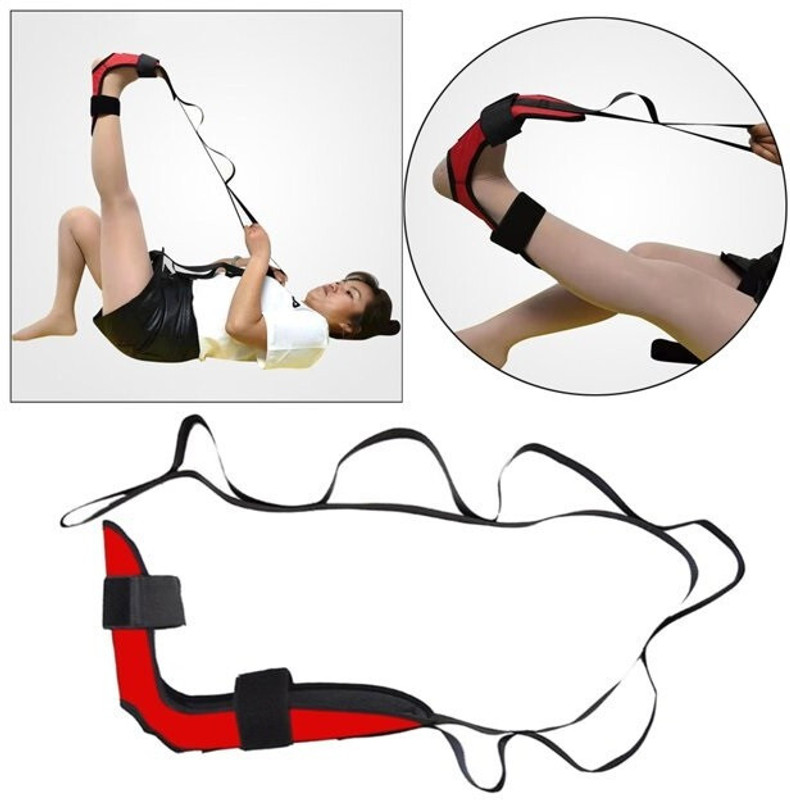Manogyam Yoga Strap,Ligaments of Leg Stretching Belt,Taekwondo Gymnastics Exercises Strap Nylon Yoga Strap(Black)