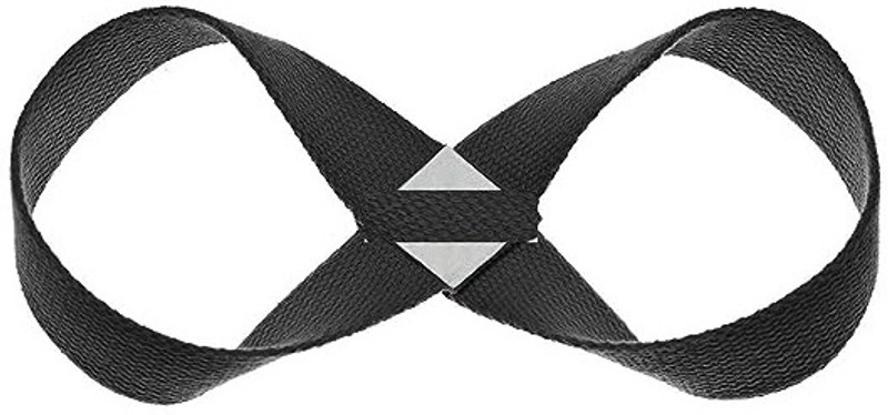 SHREVI IMPEX Yoga Strap for Stretching Cotton Yoga Strap(Black)