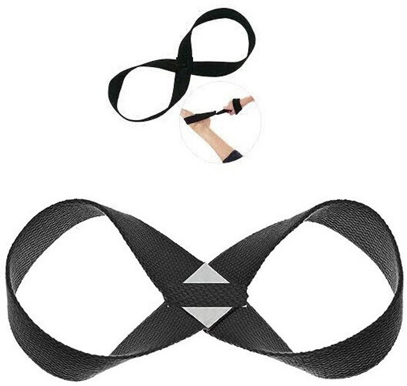 GSI Cotton Yoga Strap for Man and Women for Yoga Cotton Yoga Strap(Black)