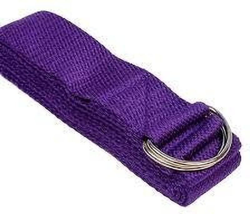 RACE Yoga Stretch Belt/Strap For Daily Stretching, Yoga, Pilates, Fitness Cotton Yoga Strap(Purple)