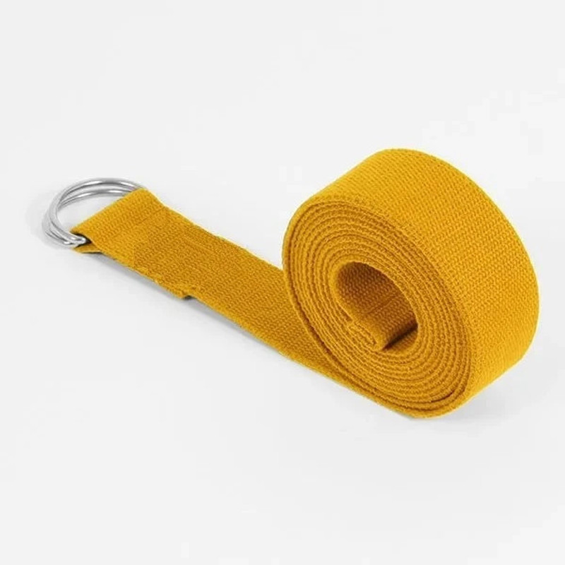 Fitcozi Yoga Strap Cotton Yoga Strap (Yellow) Cotton Yoga Strap(Yellow)