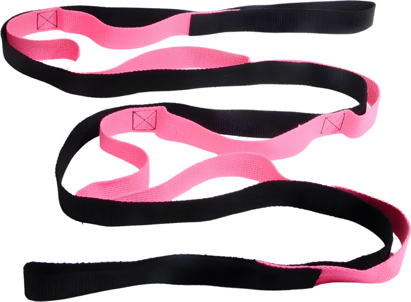 ShopiMoz Yoga Strap for Stretching Hamstring Stretch Strap Yoga Belt Stretching Fitness Nylon Yoga Strap(Pink)