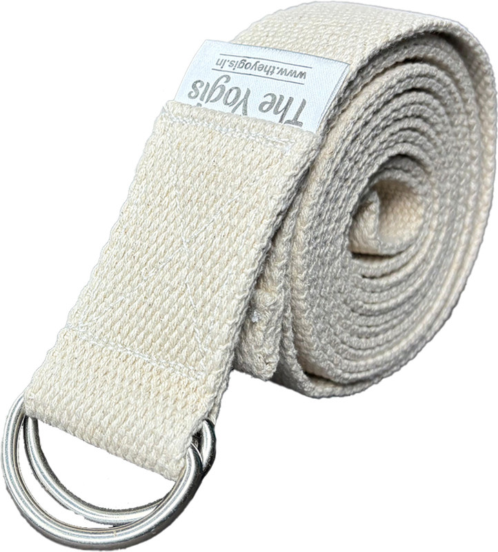 The Yogis Yoga Belt Cotton Yoga Strap(White)
