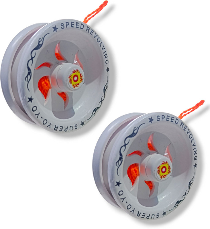 RM CREATION Yo-Yo High Speed Plastic With Super Fine Bearing For Kids COMBO (WHITE) Yoyo Holster