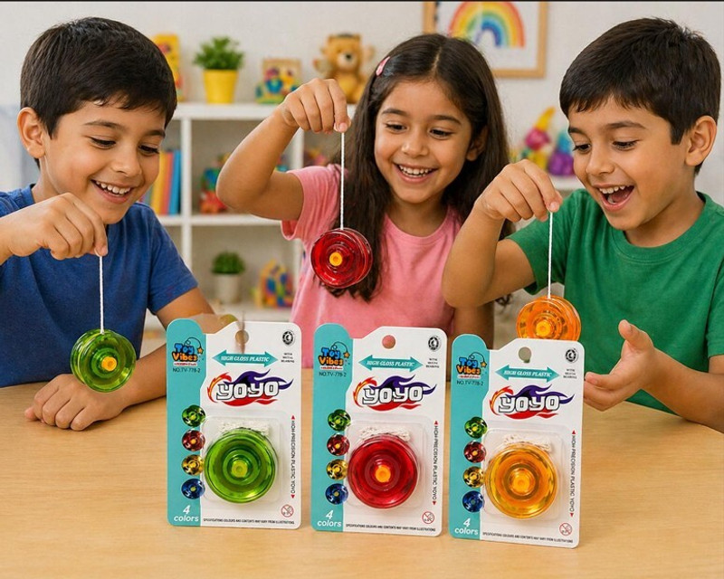 Karvi Collection High Speed Metal Yo-Yo Bearing for Kids YOYO Yoyo Tape(Yellow, Red, Green, Blue)