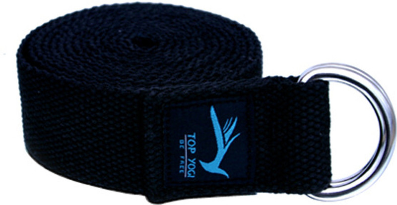 Top Yogi Belt Cotton Yoga Strap(Black)