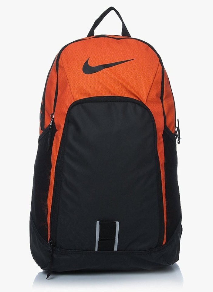 orange and black nike bag