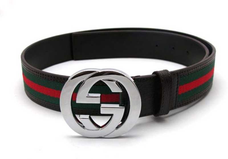 Gucci Men Formal Casual Multicolor Fabric Belt Green Price In India Flipkart Com