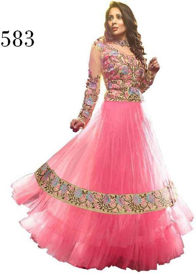 flipkart pink gown