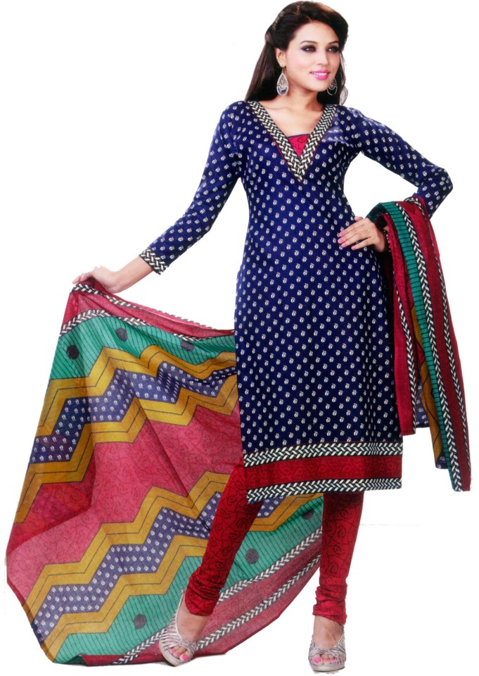 cotton churidar material in flipkart