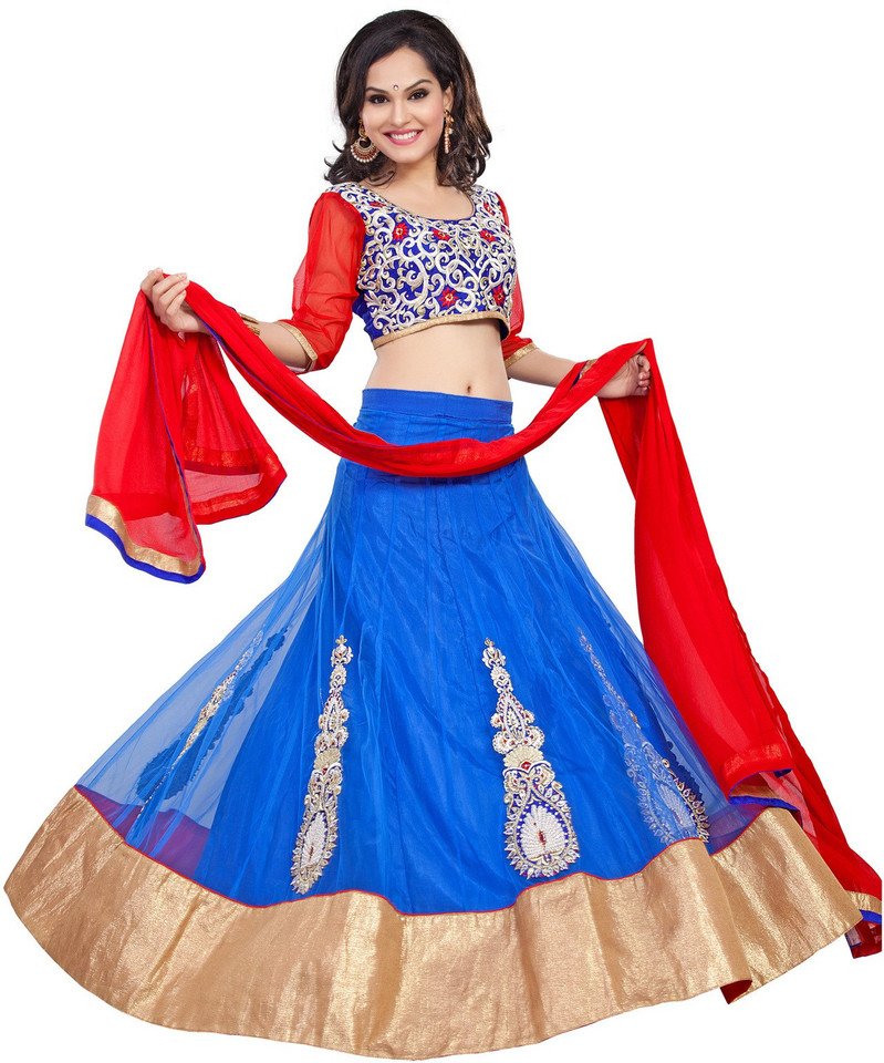 Radha Krishna Exports Embroidered Semi 