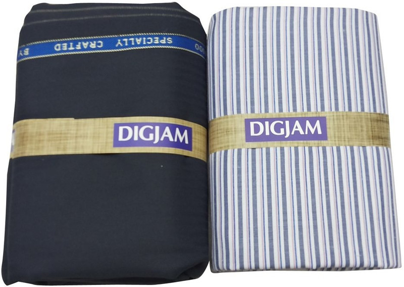 Buy Digjam Polycotton Striped Shirt 