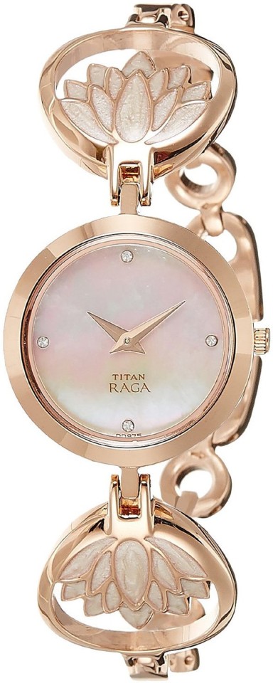 titan raga rose gold flipkart